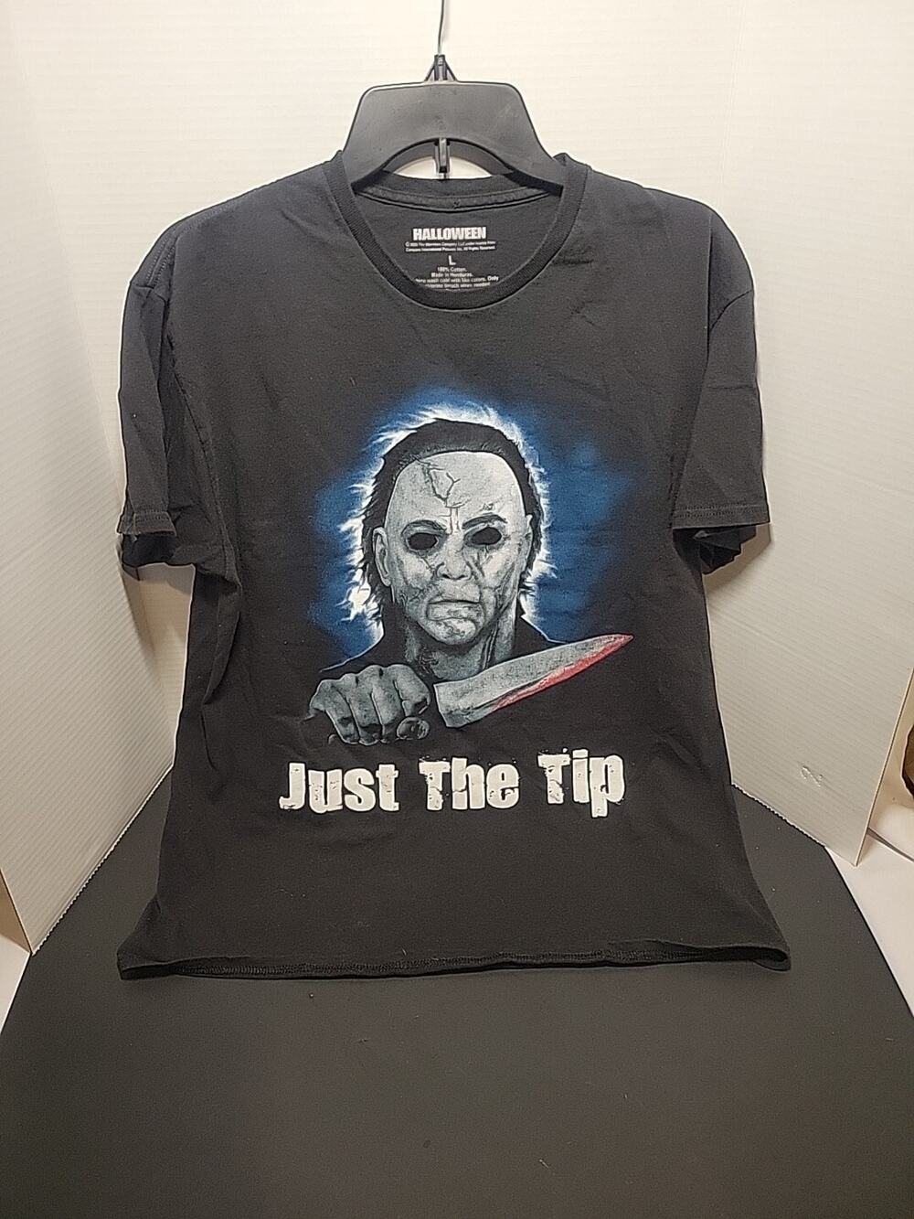 Halloween Horror Michael Myers Just the Tip Shirt - Size Large Black